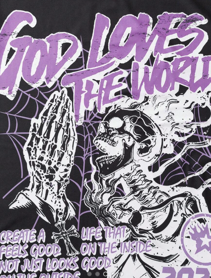 Men's Skeleton Graphic Tee 100% Cotton